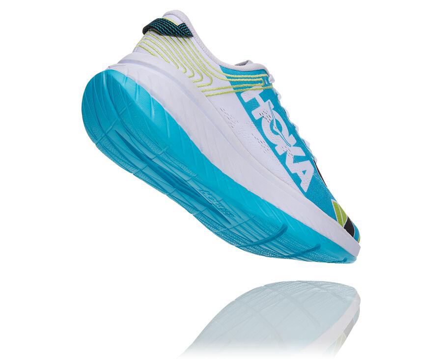 Hoka One One Løbesko Dame - Ironman Kona Carbon X - Blå/Hvide - 682579WKR